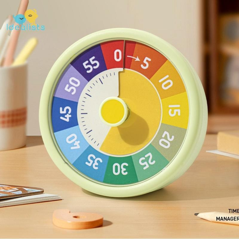 Temporizador Visual de Autodisciplina Idealistas Silencioso 60 Minutos Lembrete de Cozinha Temporizador Visual Redondo em Oferta na Shopee
