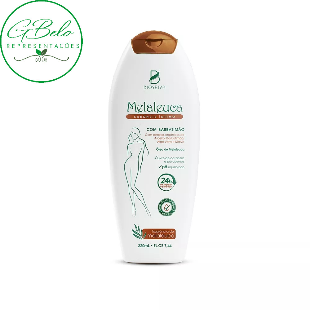 Sabonete Íntimo Melaleuca com Barbatimão 220ml - Bio Seiva