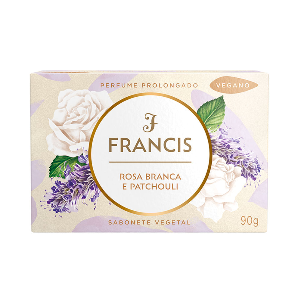 Sabonete Francis Rosa Branca E Patchouli 90g