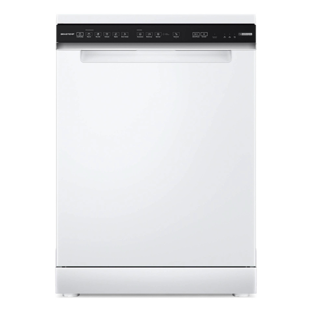 Lava Loucas 15 Servicos Branca Smart Sensor 127v - Brastemp