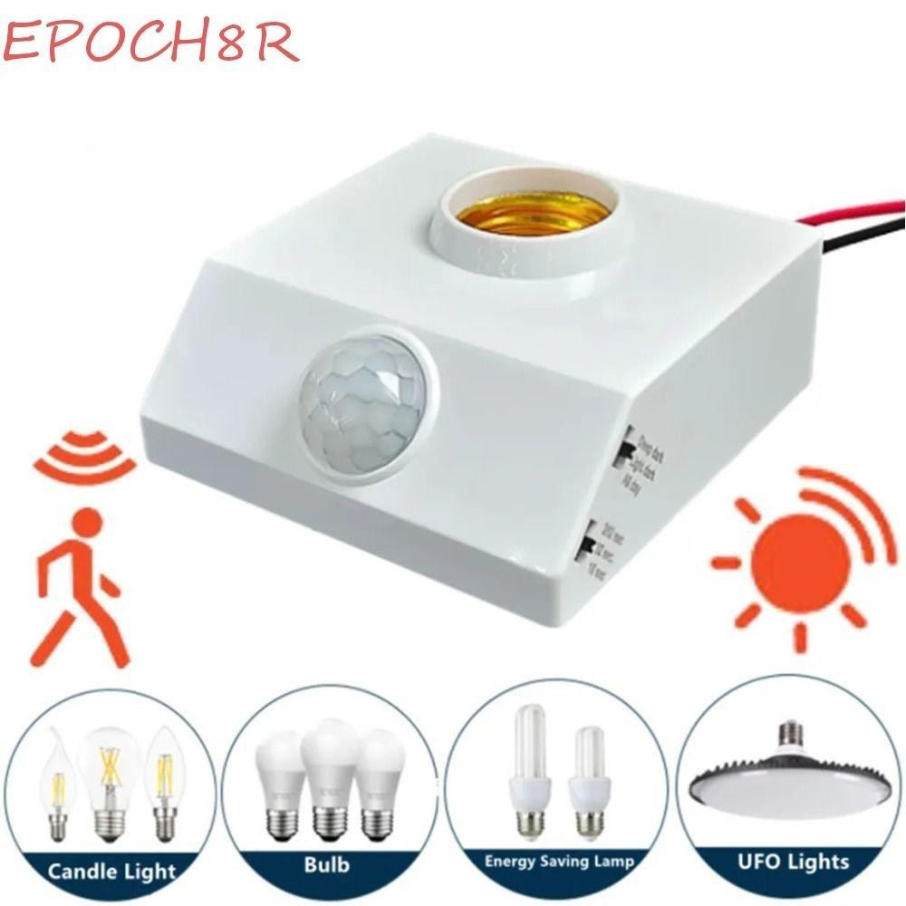 Lâmpada LED Base E27 Sensor Infravermelho Do Corpo Humano IR Automático De Detector De Movimento PIR Smart AC110V em Oferta na Shopee