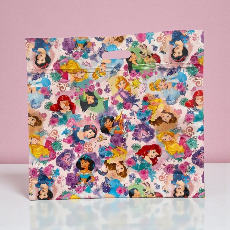 Sacola Laminada com Zip - 43x46x5cm - Princesas - Disney Original - 1 unidade - Cromus - Rizzo