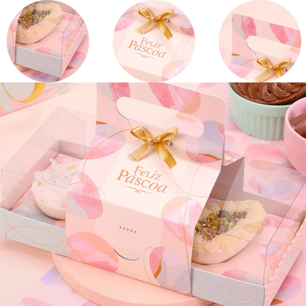 10 CAIXA PARA TRIO DE OVOS 100G CELEBRAR 5515 ( PASCOA JANGO 2026 ) em Oferta na Shopee