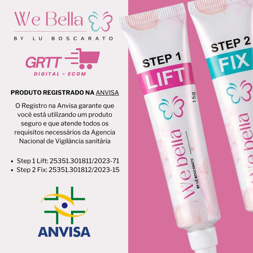 Kit Passo 1 E 2 Lash Lifting Brow Lamination We Bella Anvisa — imagem 2 de 2