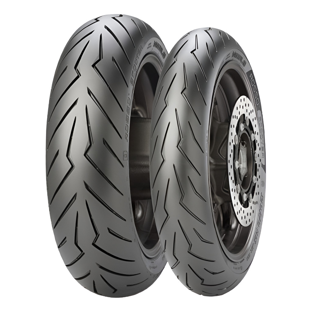 Kit 2 Pneus Pirelli Diablo Rosso Scooter 110/70-14+130/70-13 em Oferta na Shopee