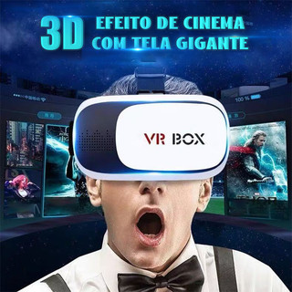 Óculos Vr Box 2.0 Realidade Virtual + Controle Cardboard 3d Bluetooth
