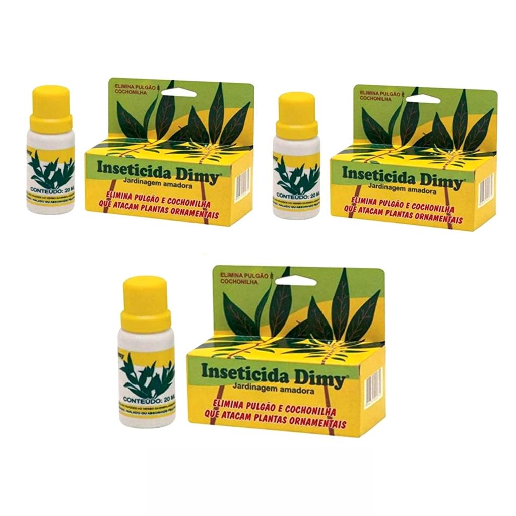 kit 3 Inseticida Concentrado Dimy 20ml
