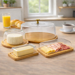 Queijeira - Manteigueira - Boleira - porta frios com tampa acrilico Mesa posta Café da manhã em Oferta na Shopee