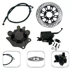 Kit De Freio Pinça + Burrinho + Disco + Cabo Flexível Honda TItan 150 04/08