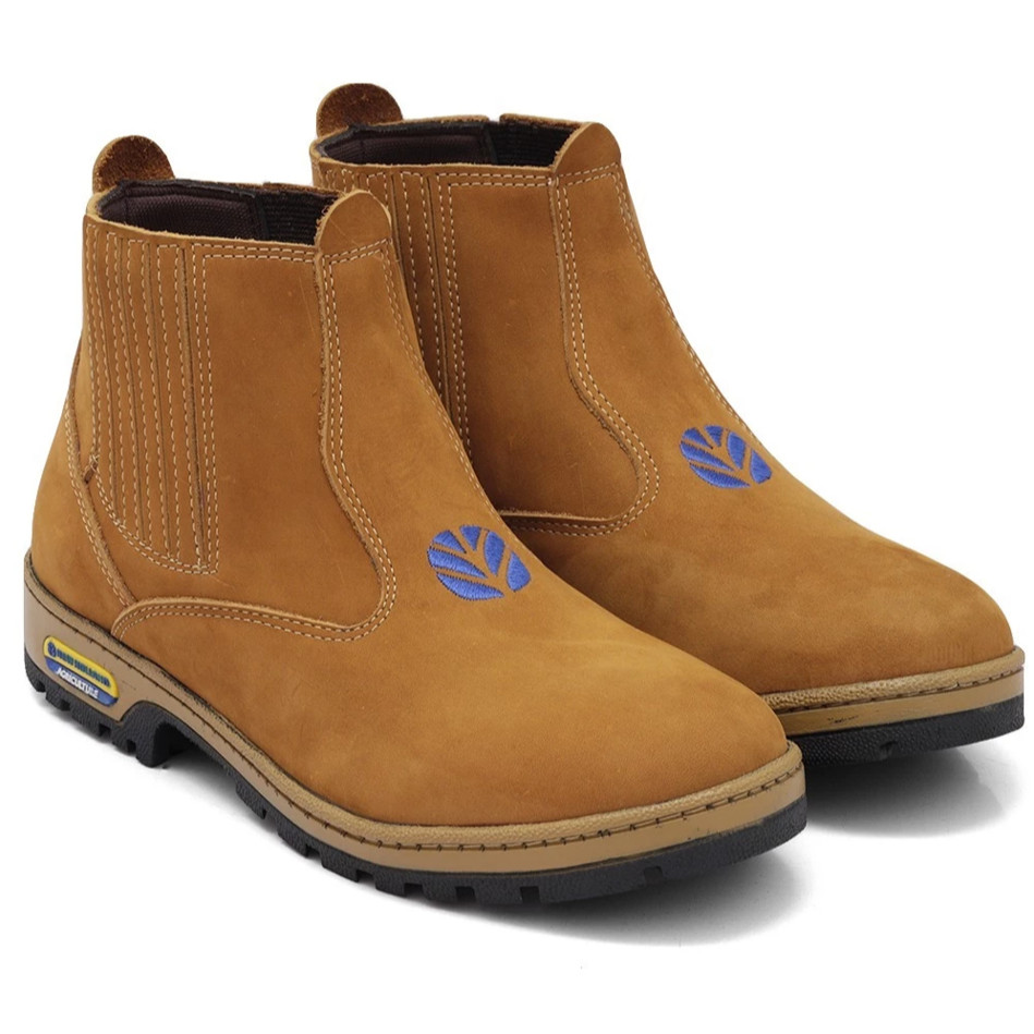 Botina New Holland Couro Legitimo Nobuck Butina Super Promoção em Oferta na Shopee