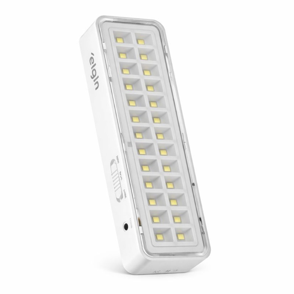 Luminária Elgin Emergência 30 Leds 2W Bivolt 6500K em Oferta na Shopee