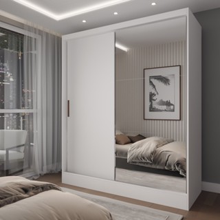 Guarda-Roupa Solteiro La Paz 2 Portas 2 Gavetas com Espelho em Oferta na Shopee