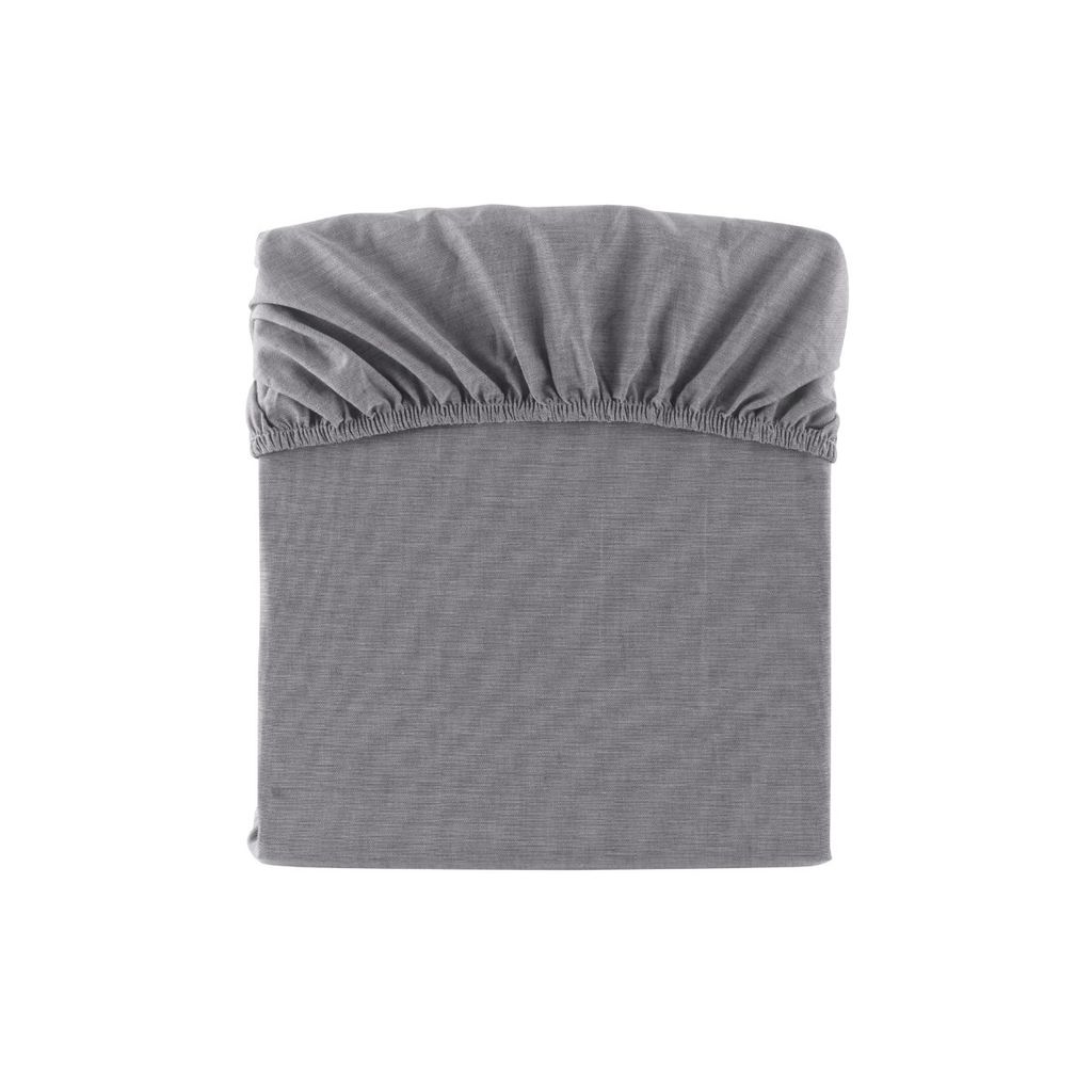 Lençol de Elástico 200 Fios Tinto Chambret Kacyumara Chumbo em Oferta na Shopee