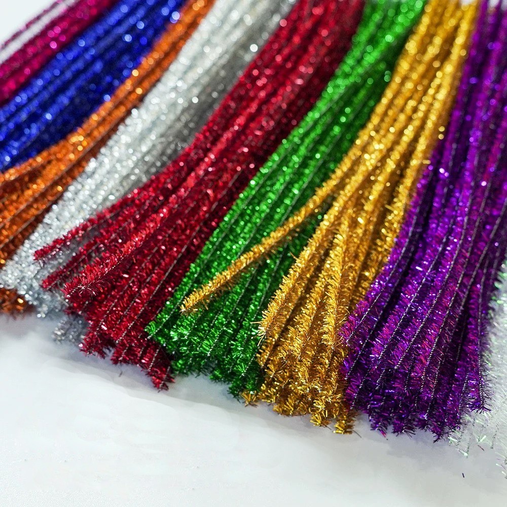 25-250 Unid Haste De Chenille Cores 30cm Limpador De Cachimbo