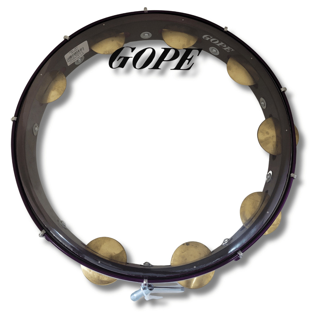 Pandeiro 12 G2 9 Afinac 8 Platinelas Lilás Pele Cristal Gope