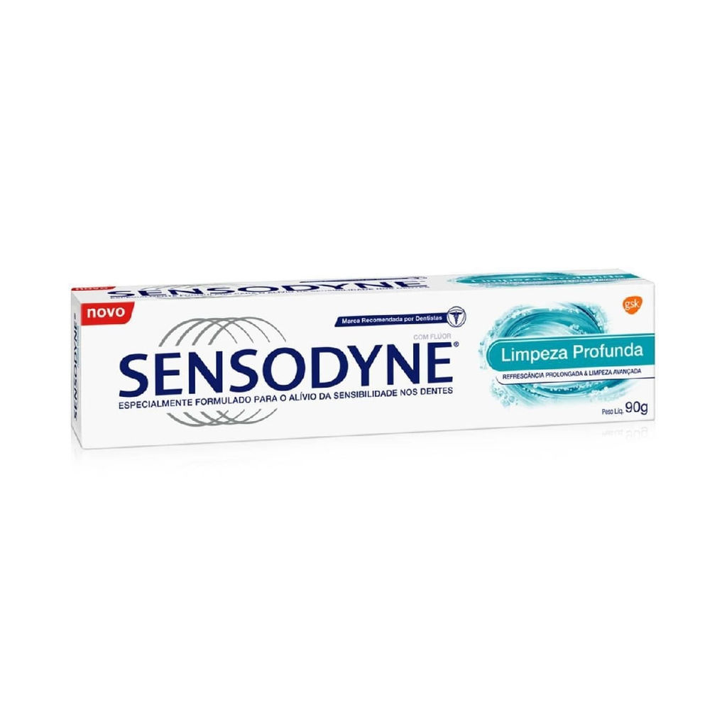 Creme Dental Sensodyne Limpeza Profunda 90g em Oferta na Shopee