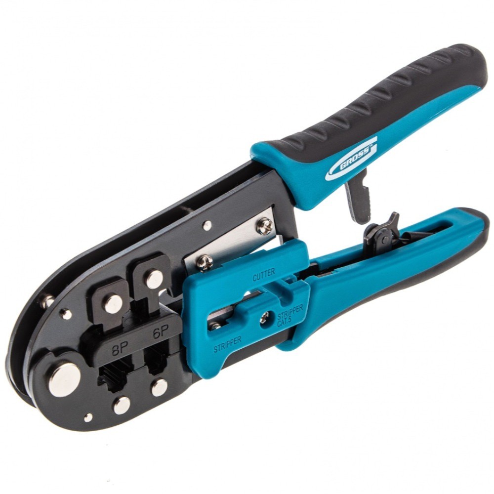Alicate Desencapador Crimpador e Cortador de Fios 8" 3 em 1 - 1771955 Gross