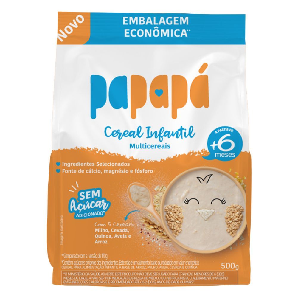 Cereal Infantil Papapá Multicereais 500g