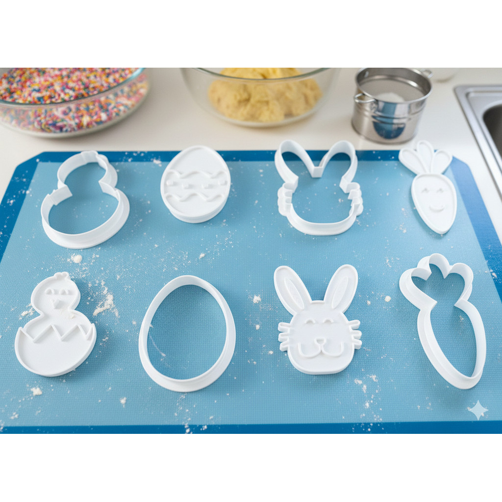 Cortadores de Biscoito Páscoa - Coelho, Ovo, Pintinho e Cenoura - Molde Pasta e Biscoitos Decorados em Oferta na Shopee