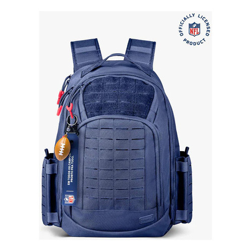 Mochila Tática Seal 2.0 40 Litros (edição Limitada Nfl) Invictus Cor Azul + Brinde Azul-marinho Liso