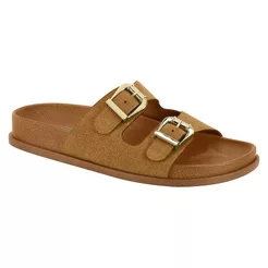 Sandália Birken Papete Feminina Fivelas Anatômica Confortável Boho Confortável Vizzano Original