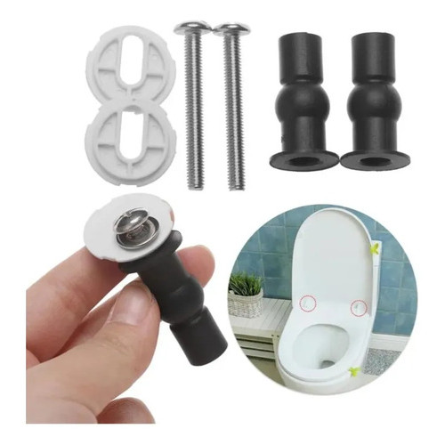 Kit Parafuso E Bucha Estilo Tupan Para Assento Sanitário