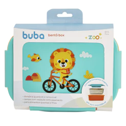 Lancheira Bentô Box com Divisórias Buba Zoo Leão