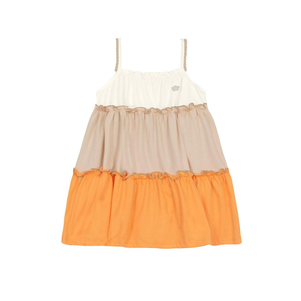 Vestido infantil menina com pompom Brandili em Oferta na Shopee