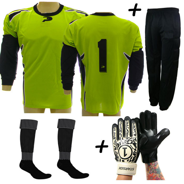 Conjunto Goleiro 4x1 CACADOR Calca ML vrd