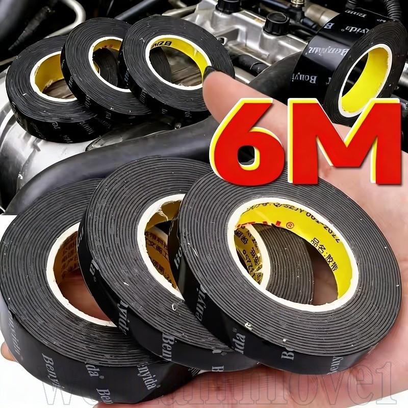 1/2 Rolos De Fitas De Espuma PE Dupla Face Para Carro-Acessórios Reparo De Automóveis-Resistente A Altas Temperaturas ,