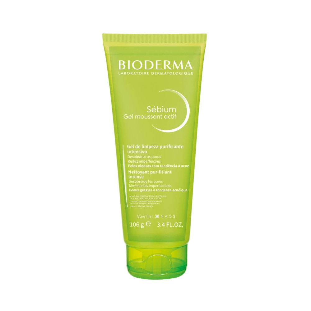 Gel de Limpeza Facial Bioderma Sébium Gel Moussant Actif 100ml
