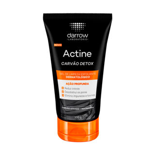 Gel de Limpeza Esfoliante  Actine Carvão Detox Darrow 100g em Oferta na Shopee