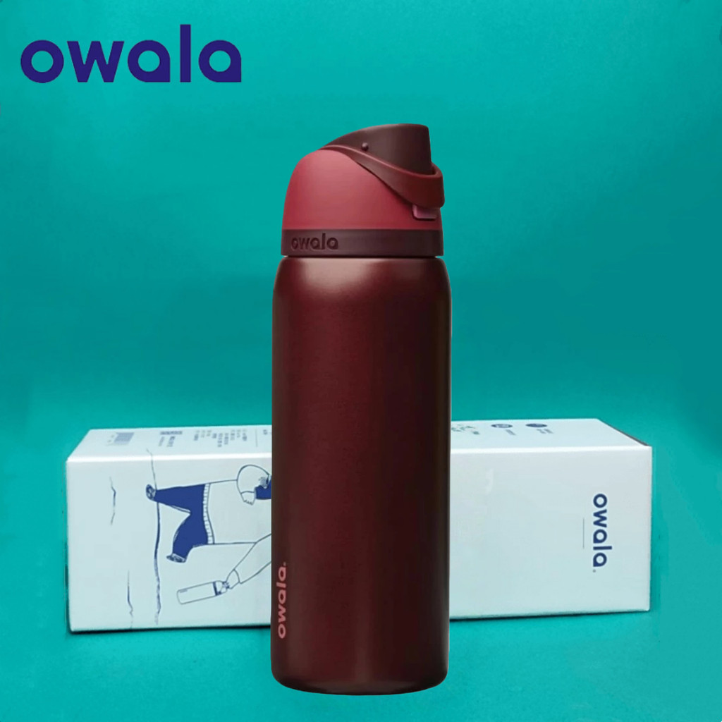 Owala FreeSip Double Wall 24 Onças 32-Garrafa De Água Isolada De Aço Inoxidável Com Canudo , Tampa À Prova De Vazamentos