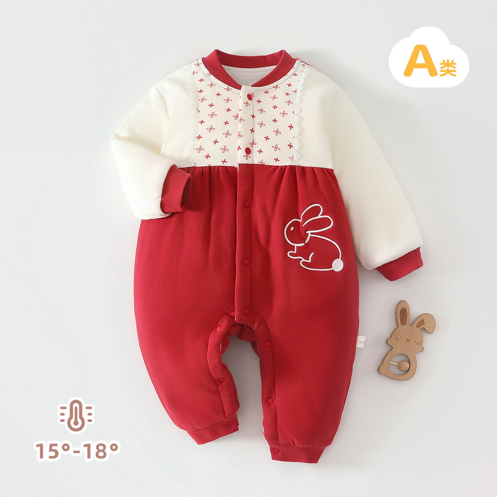 Bebê outono inverno macacão roupas de bebê Floral estilo princesa recém-nascido moda recém-nascido inverno acolchoado ma