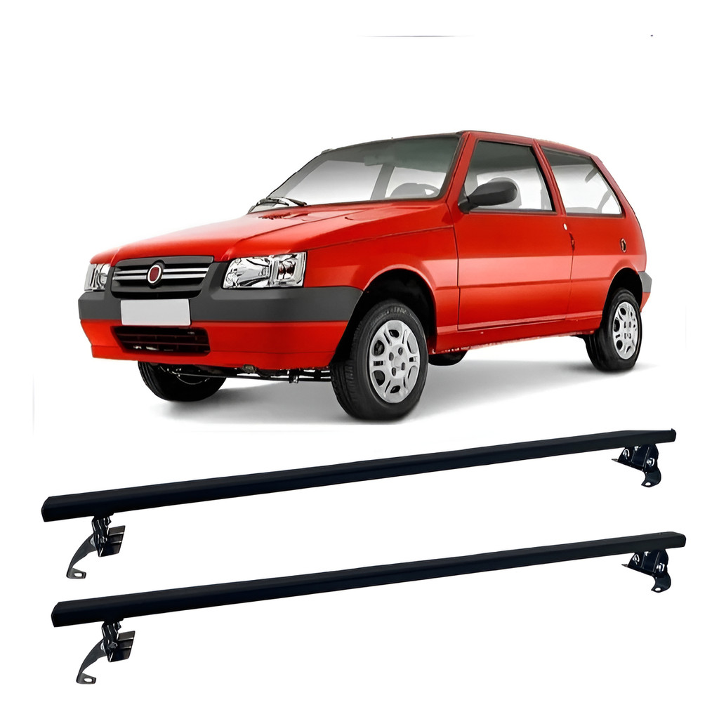 Rack Teto Suporte Bagageiro Aço Smdfiat Uno Ate 2010 2portas