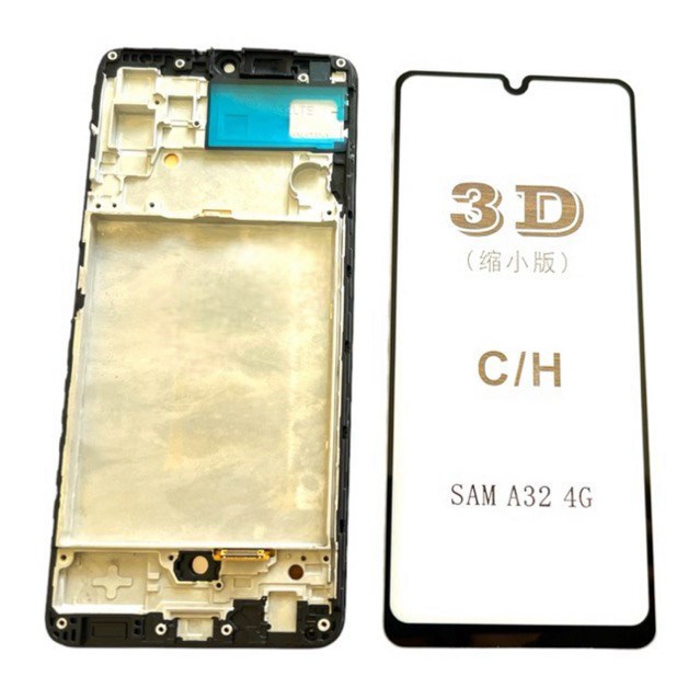 Frontal Tela Display Módulo C/aro A32 4G A325 100% Oled Biometria + Pelicula 3D Envio Rápido