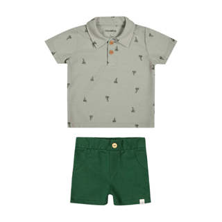Conjunto Bebê Menino Polo Náutico Colorittá Verde em Oferta na Shopee