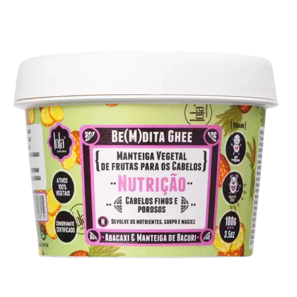 Máscara de Nutrição Be(M)dita Ghee Lola Cosmetics 100g em Oferta na Shopee