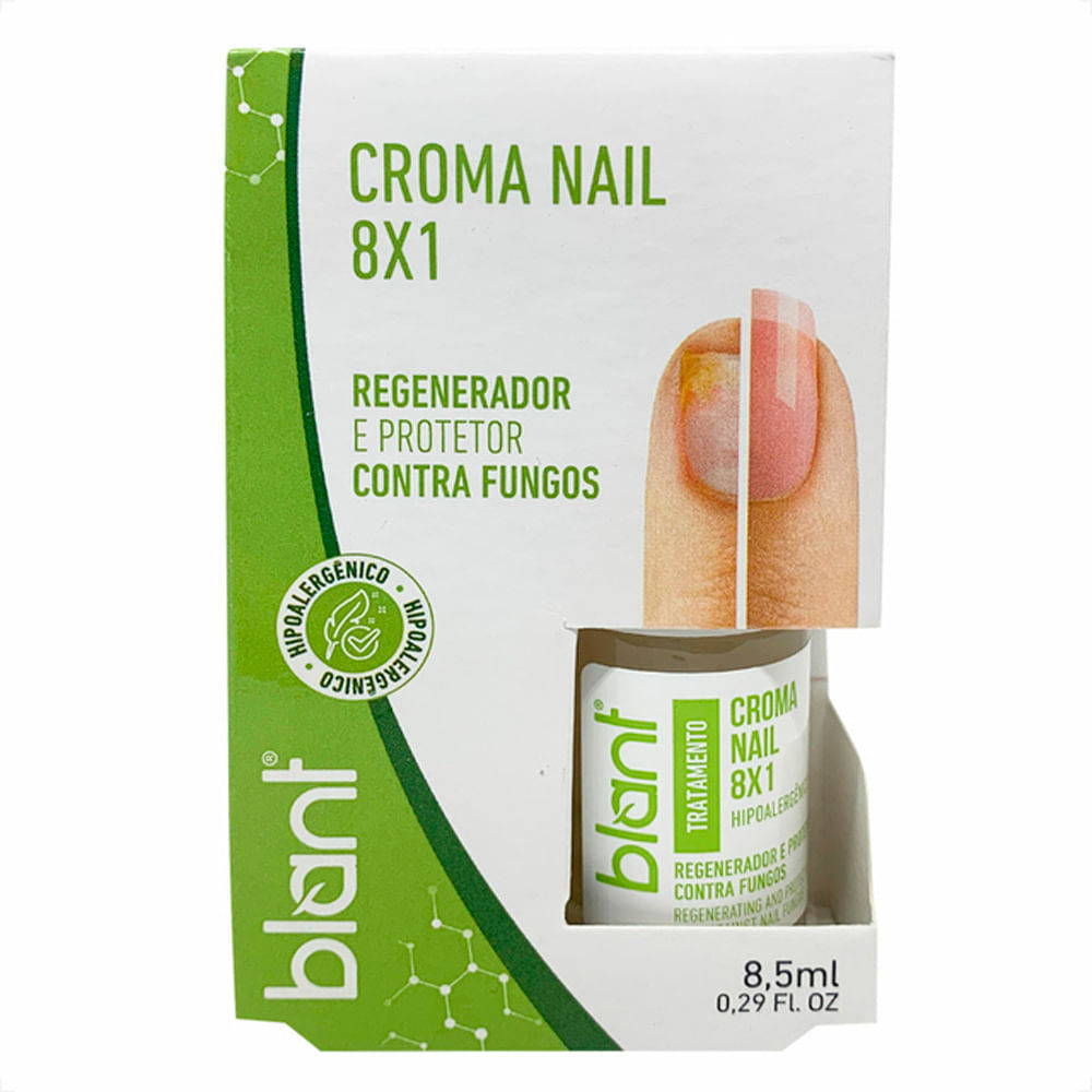 Regenerador e Protetor Contra Fungos Blant Croma Nail 8x1 8,5ml em Oferta na Shopee
