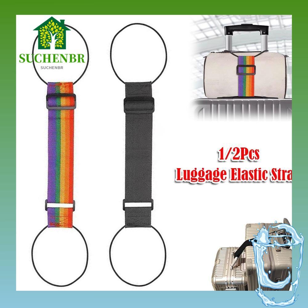 SUCHENBR 1/2 Unidades De Tiras De Conector De Bagagem , Alça Elástica Portátil Ajustável Para Versátil
