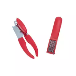 Kit Abridor de Lata Espremedor de Alho 2 Pç Vermelho – Oikos