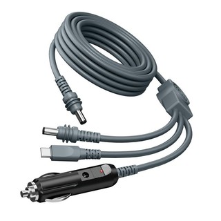 Visor digital Cabo 12v 24v Carregador Veicular Starlink Mini 2m Metros Cinzeiro Adaptador Energia-A