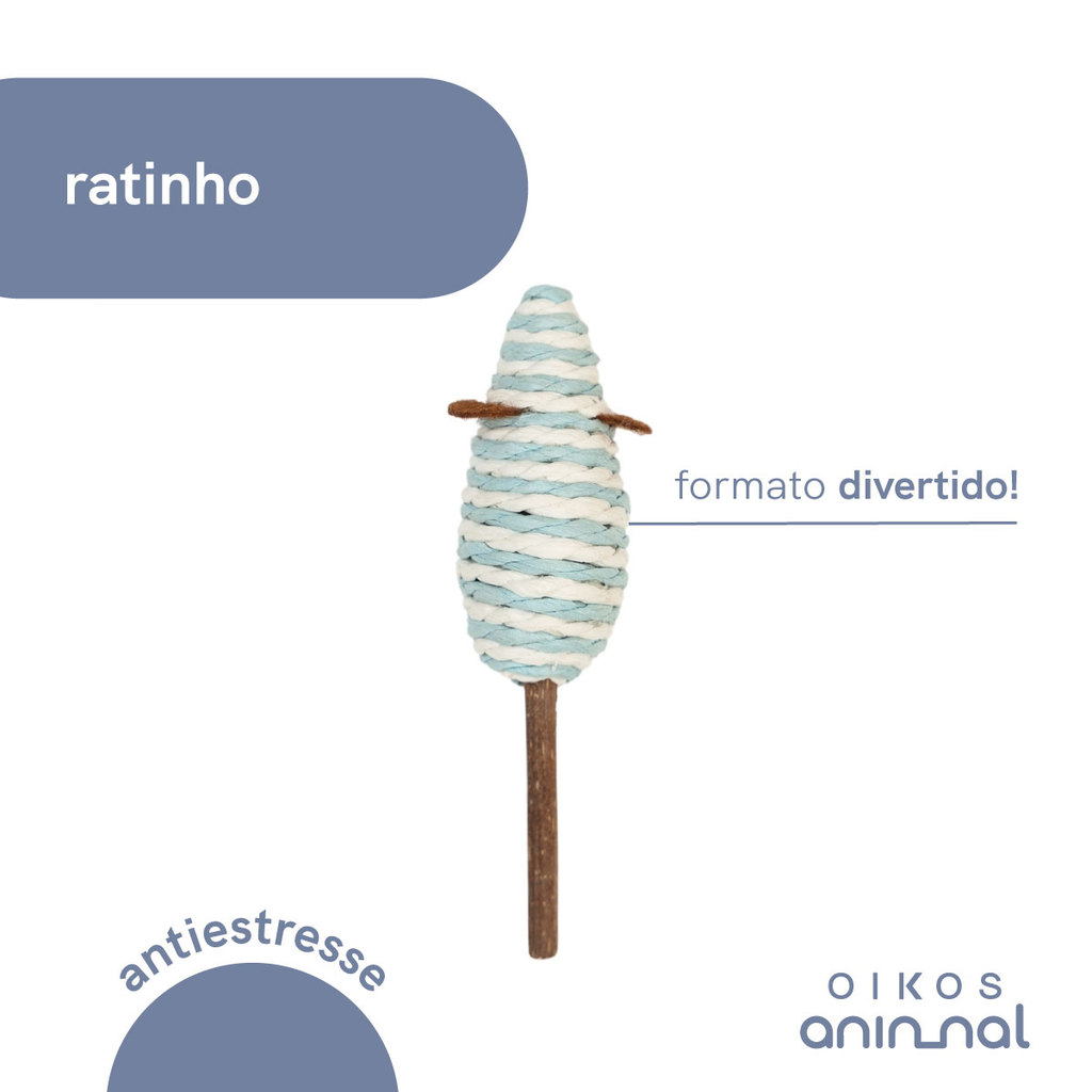 RATINHO COM MATATABI PARA GATOS - OIKOS ANIMAL — imagem 2 de 2