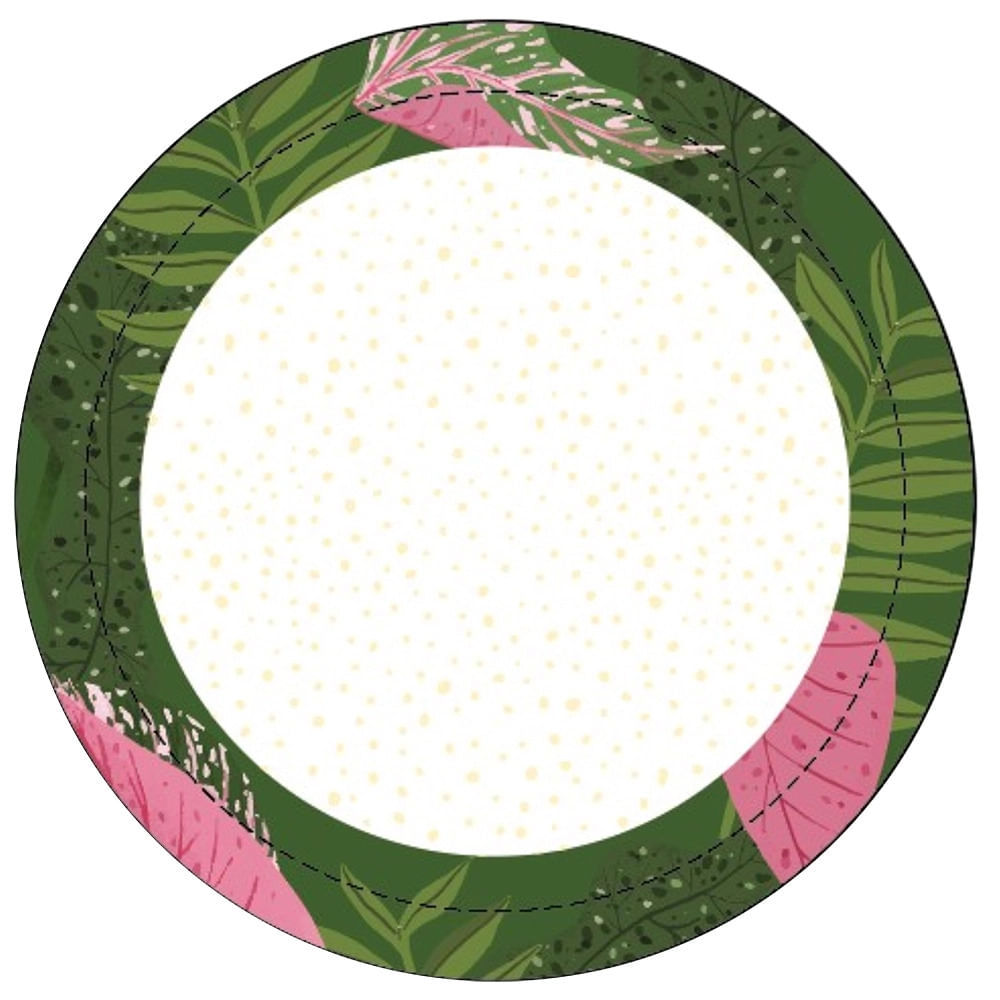 Prato de Sobremesa Cazza Folhas em Melamina Branco em Oferta na Shopee