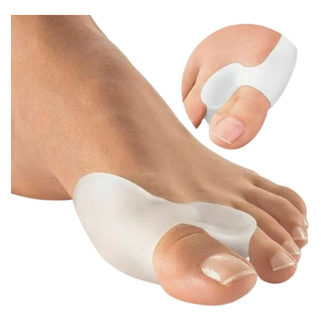Protetor De Joanete Corretor Dedo Torto Ortopédico de Silicone Gel Par Pés Hallux Valgus Ortopedico Anti Dor em Oferta na Shopee