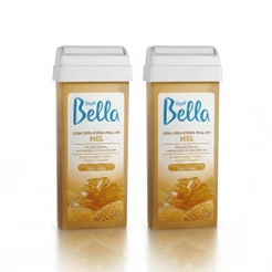 Kit 2 Ceras Depilatória Depil Bella Roll-on Mel 100g
