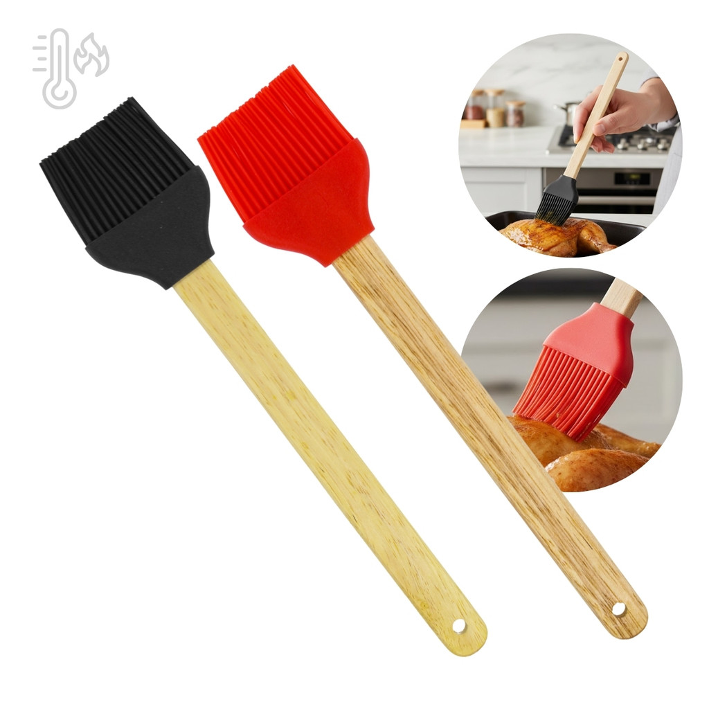 Pincel Silicone Grande 25cm Utensilio De Cozinha Para Assados E Confeitaria