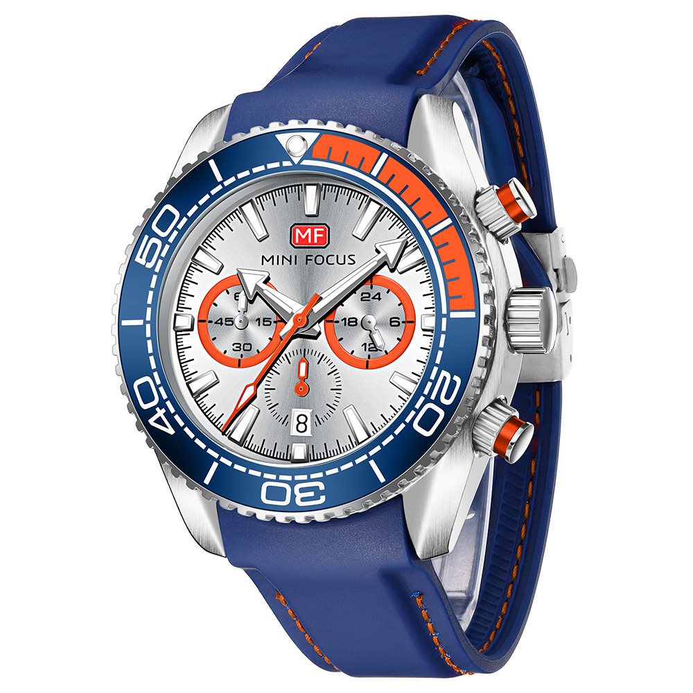 MINI FOCUS Relógio Masculino Racing Sport-De Quartzo Multifuncional À Prova D'água