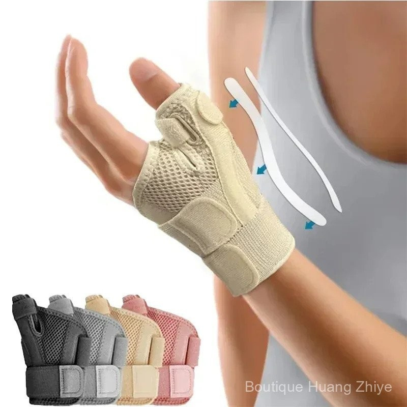 2 peças de suporte de pulso profissional respirável, tala protetora para artrite e síndrome do túnel do carpo, entorse d