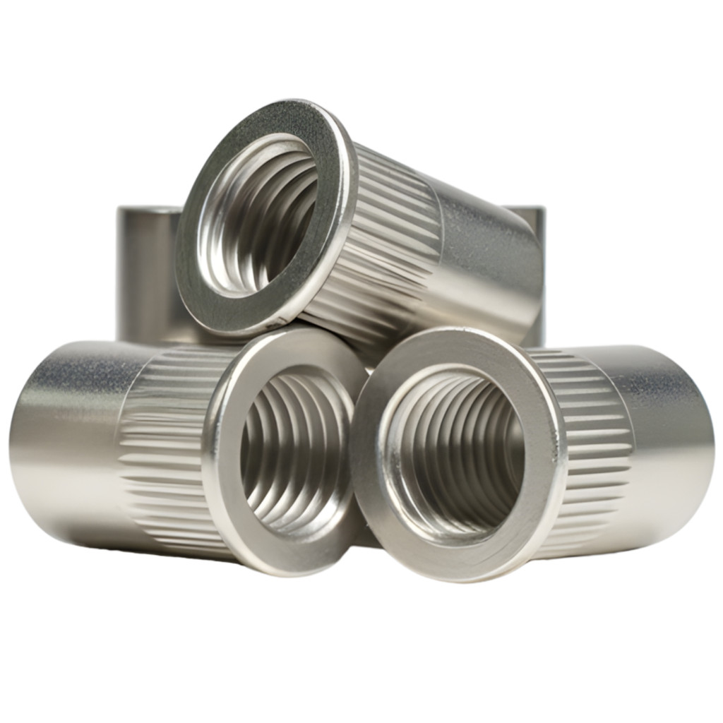 Rebite Rosca Aba Plana Inox M8 Porca Rebite Repuxo Kit 10pça